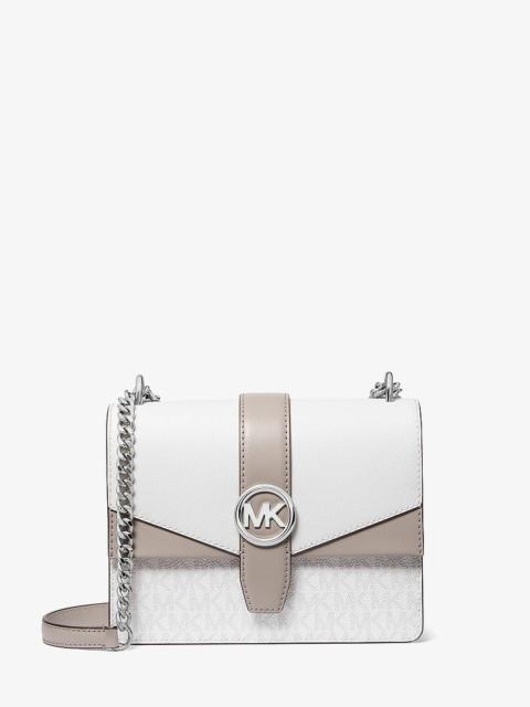 MICHAEL KORS Greenwich Small Color-Block Signature Logo Crossbody Bag