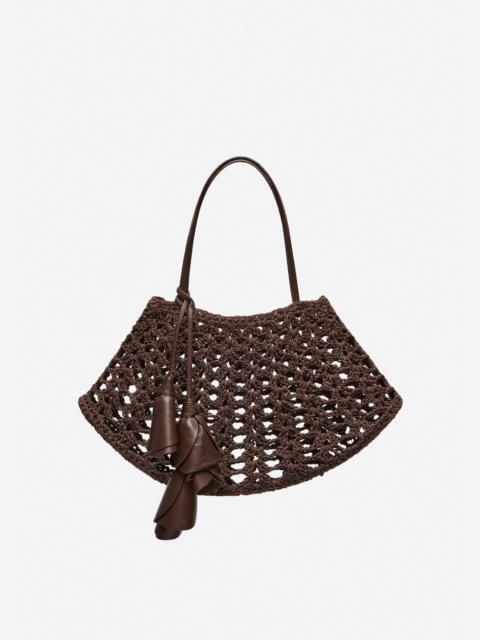 MAGDA BUTRYM Maya crochet bag in brown leather