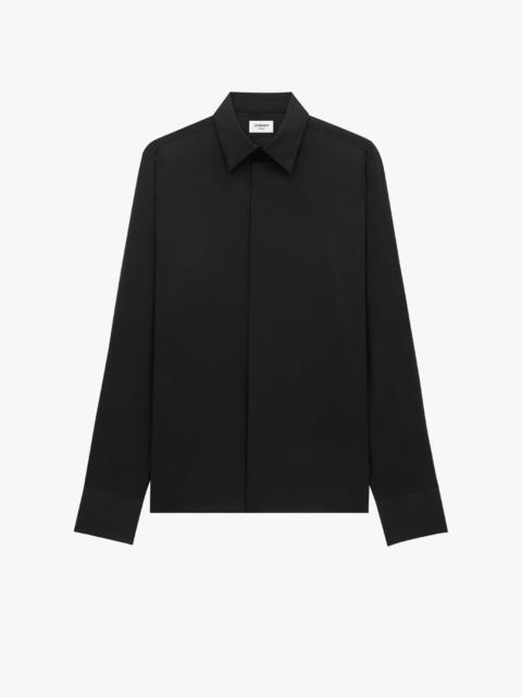 SAINT LAURENT CASSANDRE SHIRT IN COTTON VOILE