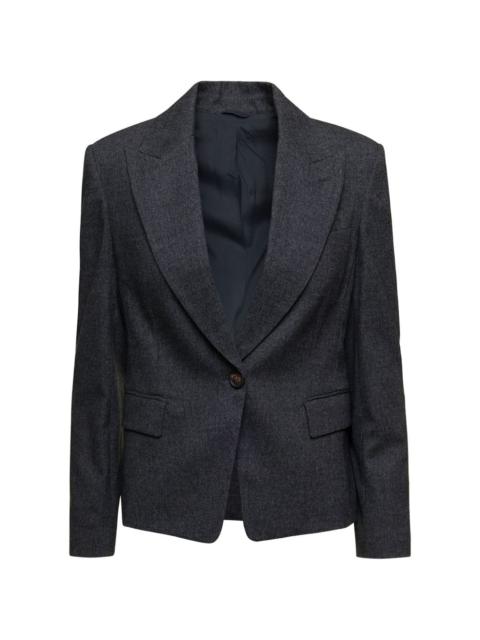 Brunello Cucinelli tailored single-breasted blazer