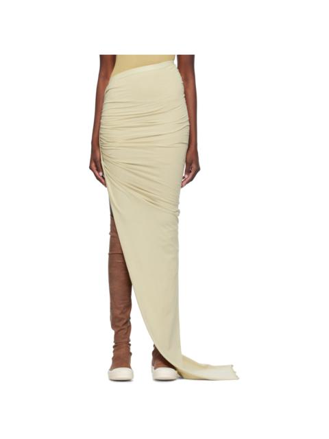 Off-White Floor Length Maxi Skirt