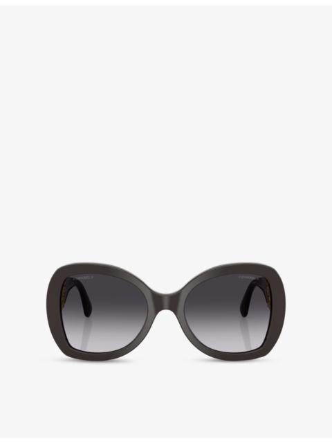 CHANEL CH5531 Butterfly-Frame Acetate Sunglasses