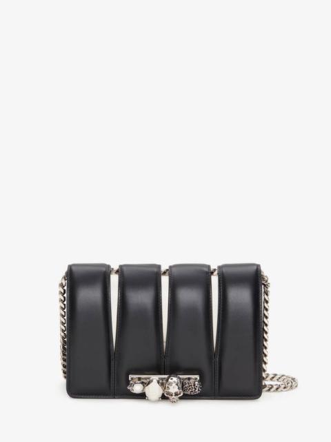 Alexander McQueen Women's The Slash Bag in Black/ivory