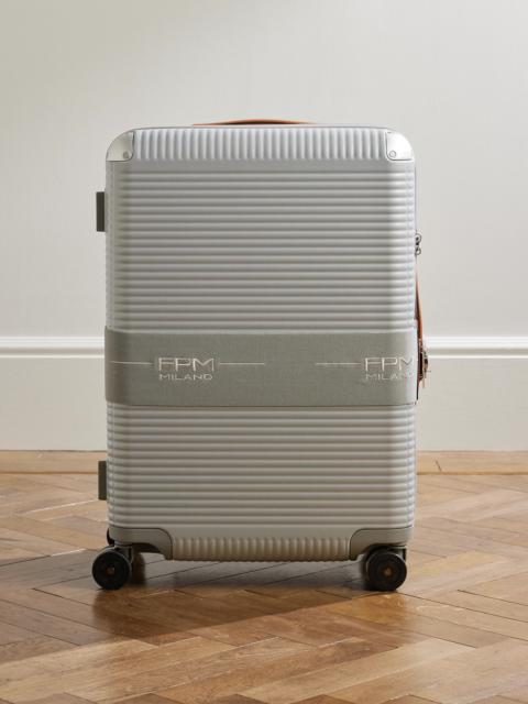 FPM Milano Bank Zip Deluxe 68cm Leather-Trimmed Polycarbonate Spinner Suitcase