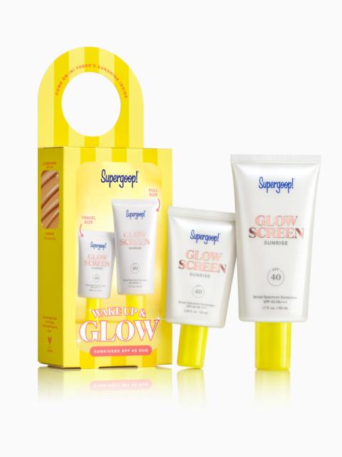 Supergoop Wake Up & Glow Sunkissed Duo Glowscreen SPF 40