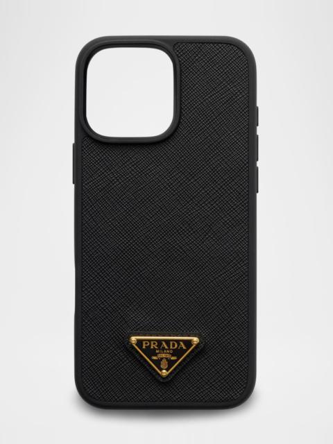 Prada iPhone 16 Pro Max Saffiano Leather Case
