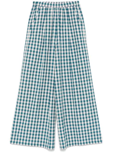 forte_forte check-pattern trousers