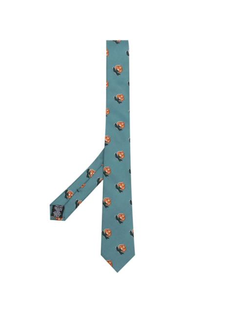 Paul Smith patterned floral-print silk tie