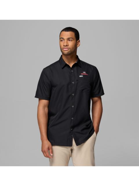 Columbia Men's Collegiate PFG Slack Tide Camp Shirt - Georgia