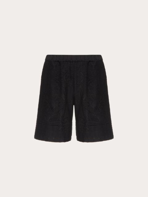 GUIPURE LACE BERMUDA SHORTS