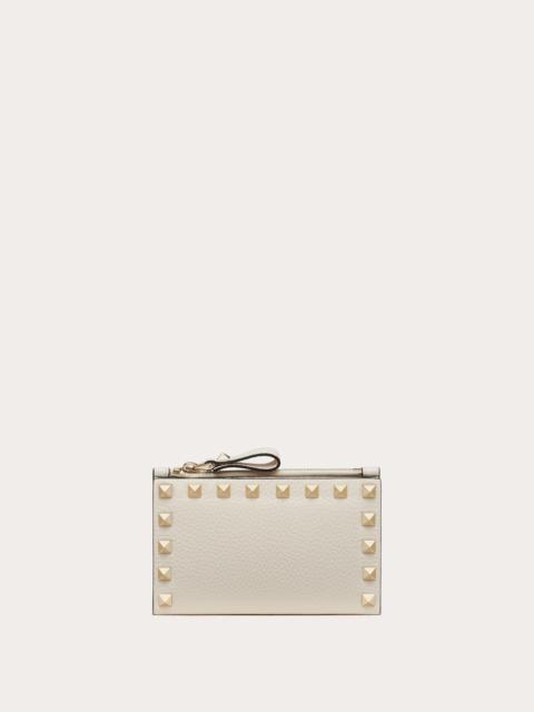 Valentino ROCKSTUD GRAINY CALFSKIN CARDHOLDER 와 ZIPPER