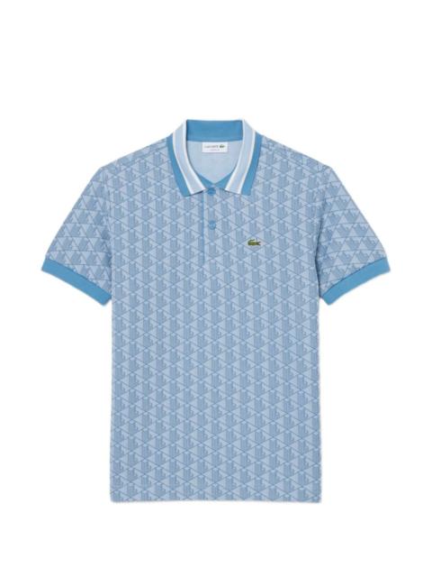 LACOSTE monogram polo shirt