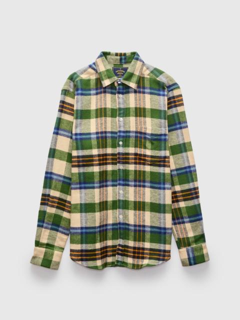 Portuguese Flannel Harbor Button-Up Shirt in Pine