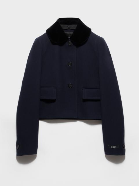 Prada Single-breasted natté fabric jacket
