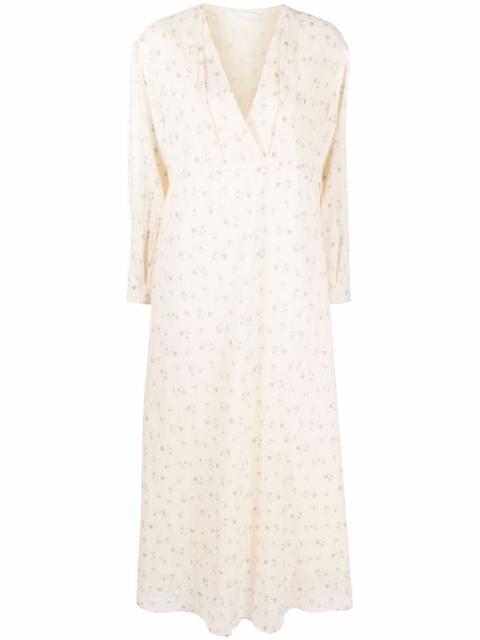 FABIANA FILIPPI floral-print flared dress