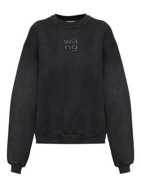 Alexander Wang Crewneck Sweatshirt With Hotfix