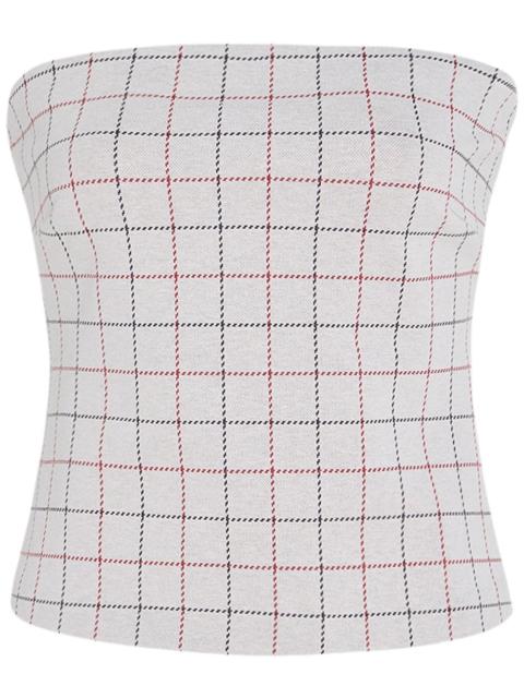 ROSETTA GETTY check-pattern top