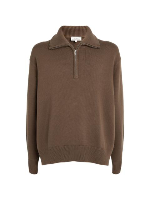 Studio Nicholson Merino Wool-Blend Half-Zip Sweater