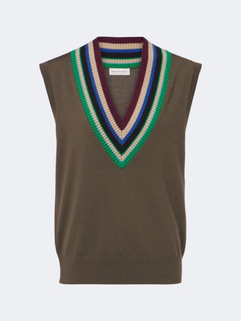 Dries Van Noten Virgin wool sweater vest