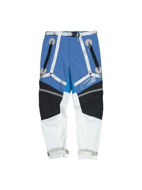 Nike ISPA Series Splicing Mesh Colorblock Long Pants 'Blue' AR5866-484