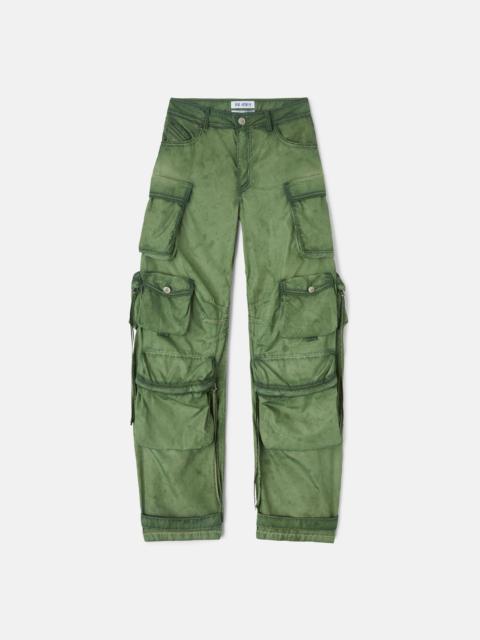 THE ATTICO ''FERN'' MILITARY GREEN LONG PANTS