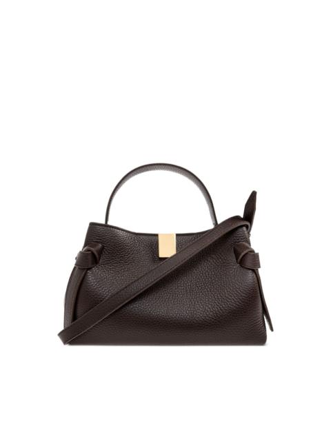 Yuzefi mini Gyoza knotted leather tote bag