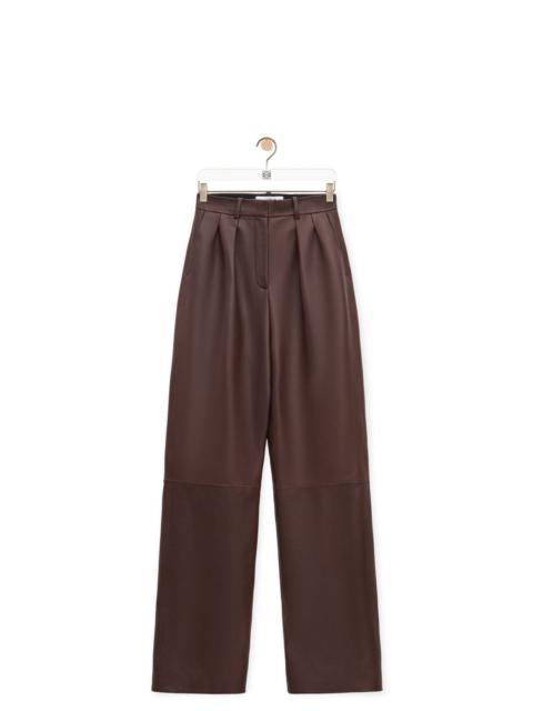 Loewe Pleated trousers in nappa lambskin