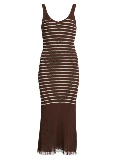rag & bone Women's Chiara Stripe Tank Dress - Warm Brown