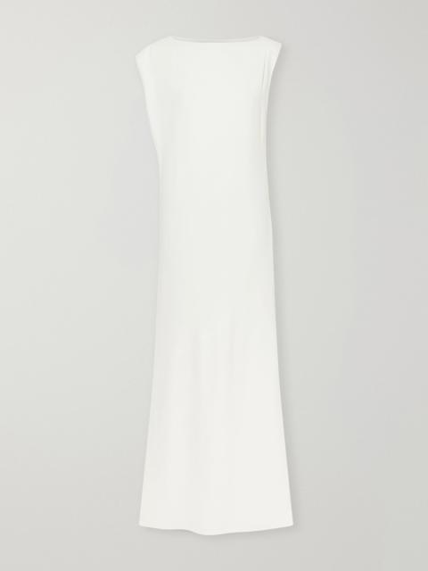 JACQUEMUS La Robe crepe maxi dress White