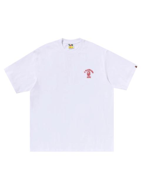 BAPE College One Point Relaxed Fit Tee 'White'