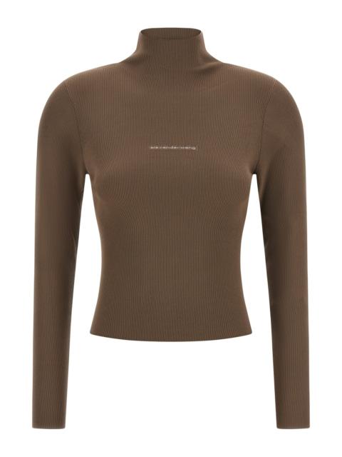 Alexander Wang Logo Ribbed Sweater