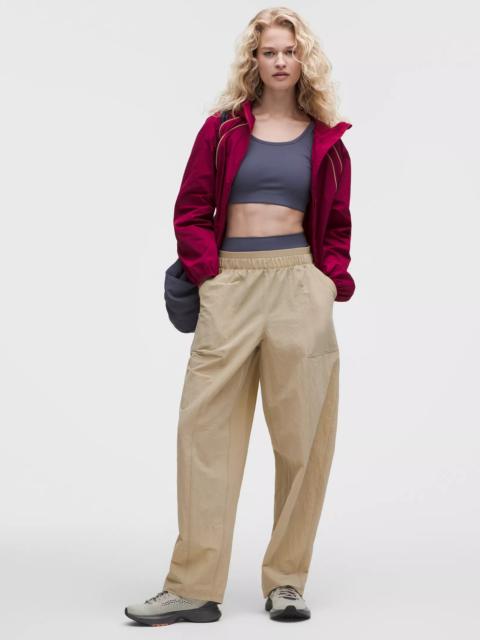 lululemon Crinkle Nylon Mid-Rise Barrel-Leg Pant