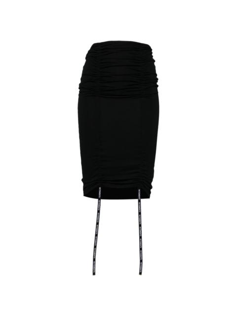 VETEMENTS ruched pencil skirt