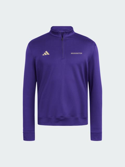 adidas University of Washington Ultimate365 Cozy 1/4 Zip Sweatshirt