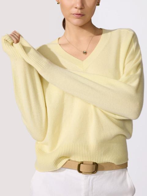 BROCHU WALKER The Leia Vee Cashmere Sweater