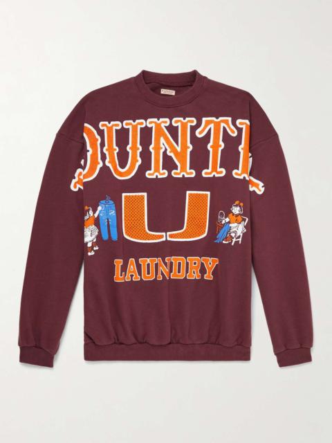 Big Kountry Printed Cotton-Jersey Sweatshirt