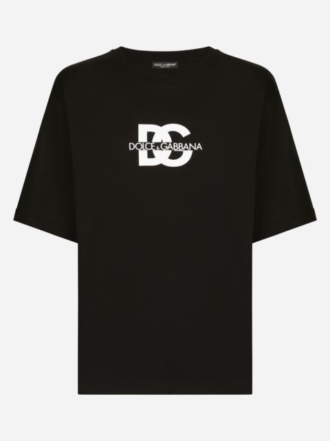 Short-sleeved T-shirt with DG logo print