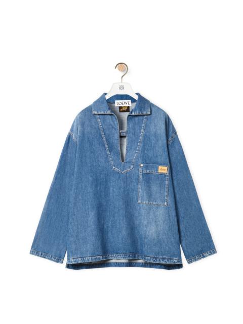 Vareuse shirt in denim