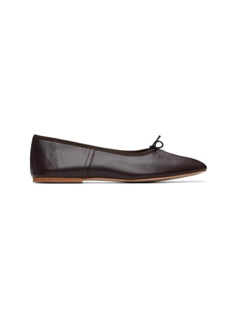 A.P.C. Brown Cleo Ballerina Flats
