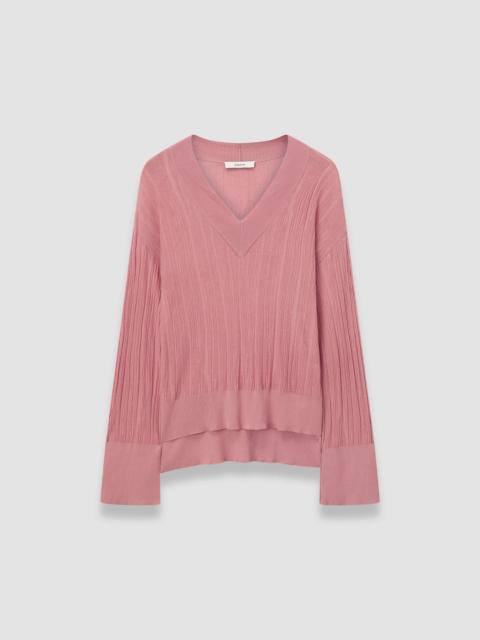 JOSEPH Jardin Silk Cotton Rib Jumper