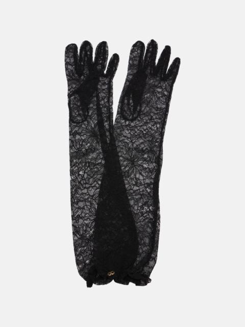 Valentino VLogo lace gloves
