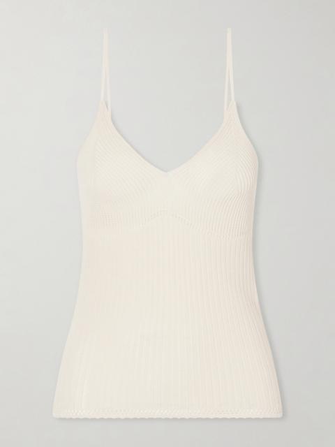 Isabel Marant Saloma Silk And Cotton-blend Knitted Tank