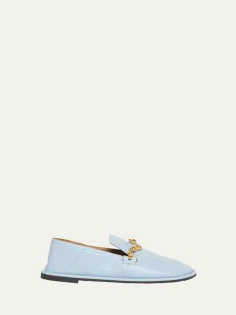 Stella McCartney Ryder Vegan Leather Chain Loafers