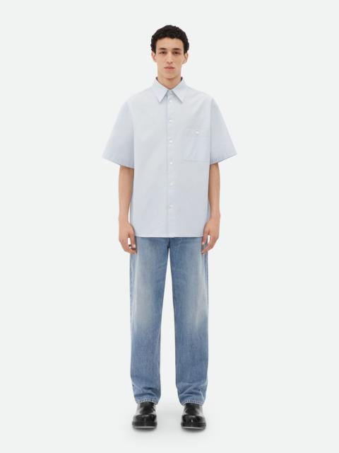 Bottega Veneta Short-Sleeved Cotton Canvas Shirt