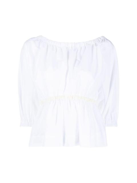 Molly Goddard Katie peplum-waist blouse