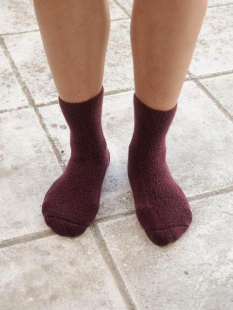 BASERANGE Buckle Overankle Socks - Textured Organic Cotton