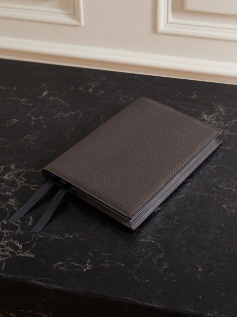 Smythson Evergreen Ludlow Refillable Textured-leather Notebook