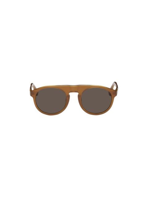 Dries Van Noten Brown Linda Farrow Edition 91 C9 Sunglasses