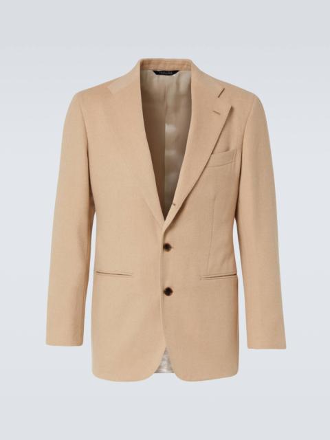SAMAN AMEL Camel hair suit jacket