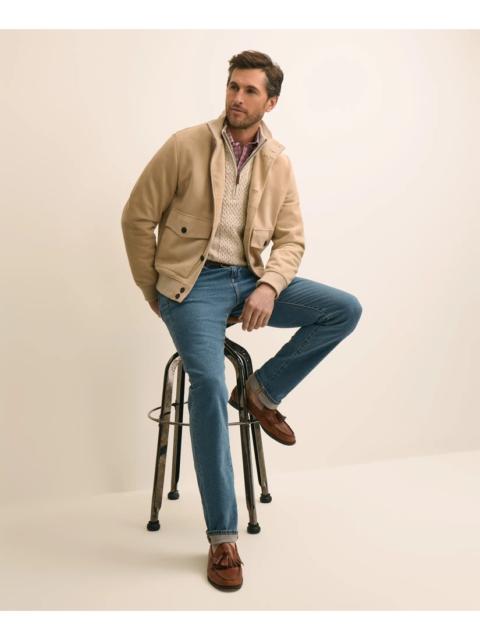 Brooks Brothers Suede Bomber Jacket